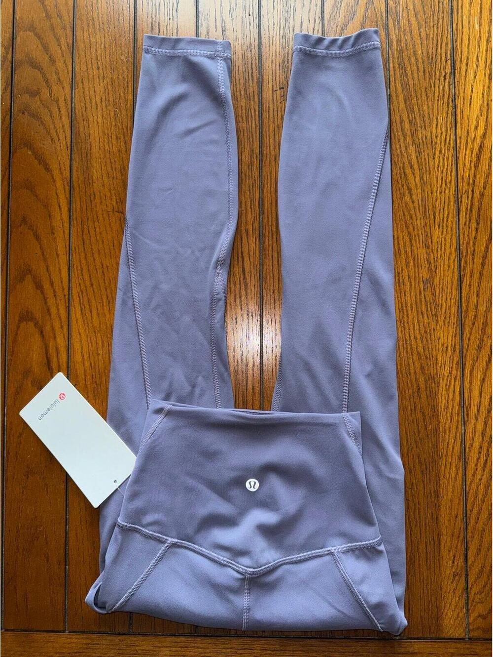 Lululemon Align With Pockets High Rise 25” Grape Mist Size 0 NWT
